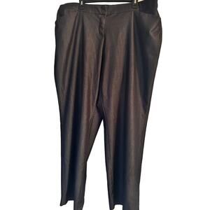 EUC Worthington Women Curvy Fit Perfect Trouser Black Size 20W